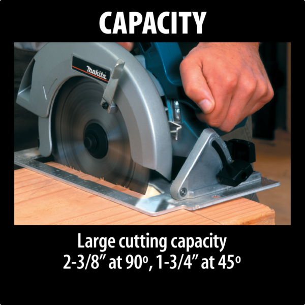 Makita 5007F framing saw cutting capacity