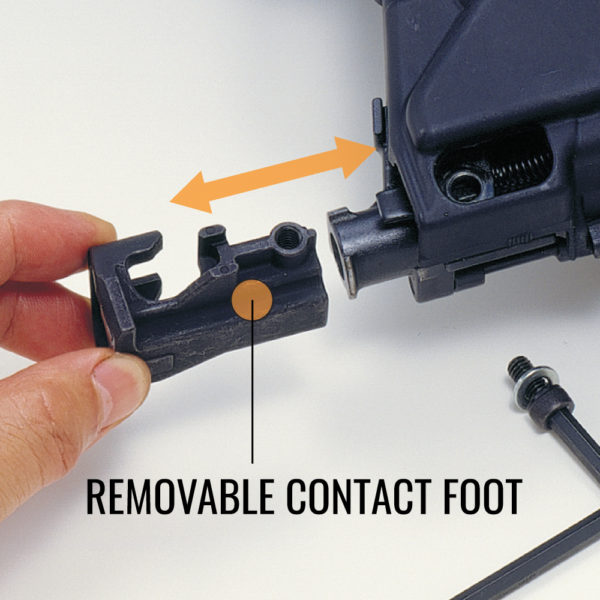 CN445R3 roofing nailer with removable contact foot CN445R3 roofing nailer with removable contact foot