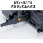 nf255fa-18-open-nose-for-easy-jam-clearance - NF255FA/18 Max 18ga Brad Nailer to 2-1/8"