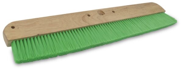 5e83a132cb75081a1cf5e2ef.jpg 5e83a132cb75081a1cf5e2ef - 6561 Marshalltown Wood Backed Green Nylon Concrete Broom 36in