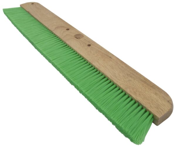 5e83a138cb75081a1cf5e2f0.jpg 5e83a138cb75081a1cf5e2f0 - 6561 Marshalltown Wood Backed Green Nylon Concrete Broom 36in