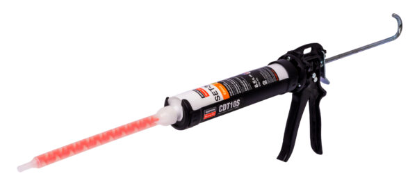 CDT10S Manual Dispensing Tool with SET-3G10 Epoxy Anchoring Adhesive 8.5 oz. coaxial cartridge Simpson Strong-Tie CDT10S Manual Dispensing Tool for 10 oz. Single-Cartridge Adhesives product image