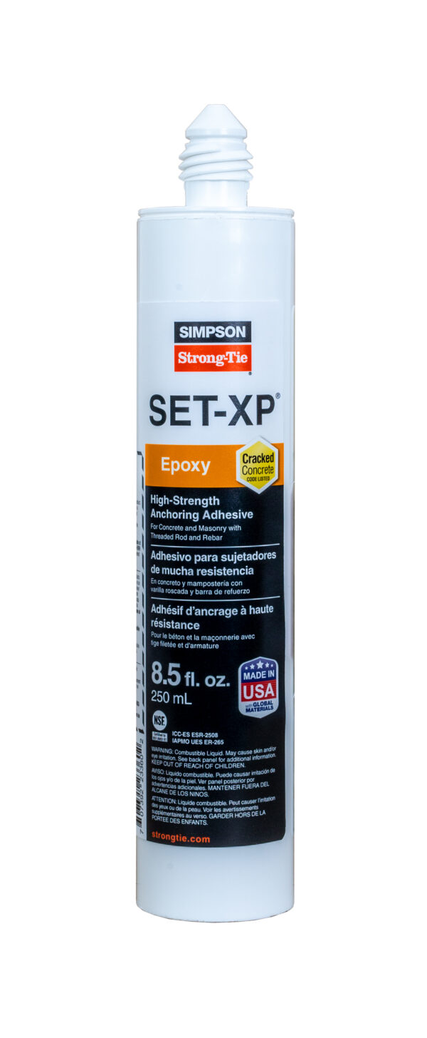 SET-XP10 — SET-XP® High-Strength Epoxy Adhesive — 8.5 oz. single cartridge