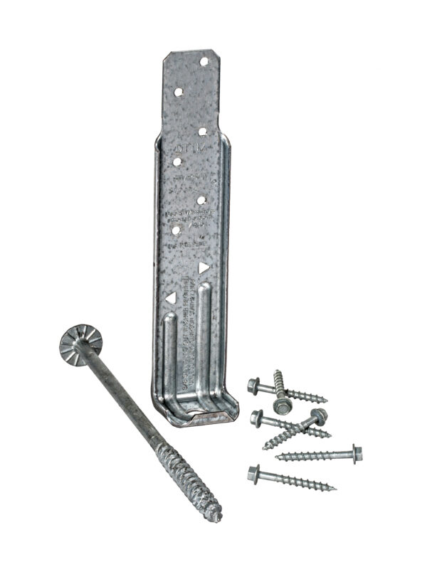 DTT1Z c dtt1z prodpho pho prod groupcomponents c0-scaled - Simpson Strong-Tie DTT2Z DTT ZMAX Galvanized Deck Tension Tie for 2x with 1-1/2 in. SDS Screws