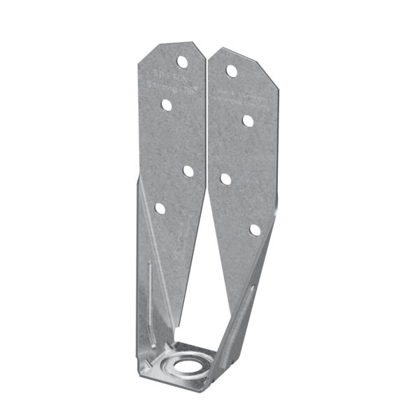3DRender dtt2z-sds25 ri-scaled - Simpson Strong-Tie DTT2Z DTT ZMAX Galvanized Deck Tension Tie for 2x with 1-1/2 in. SDS Screws
