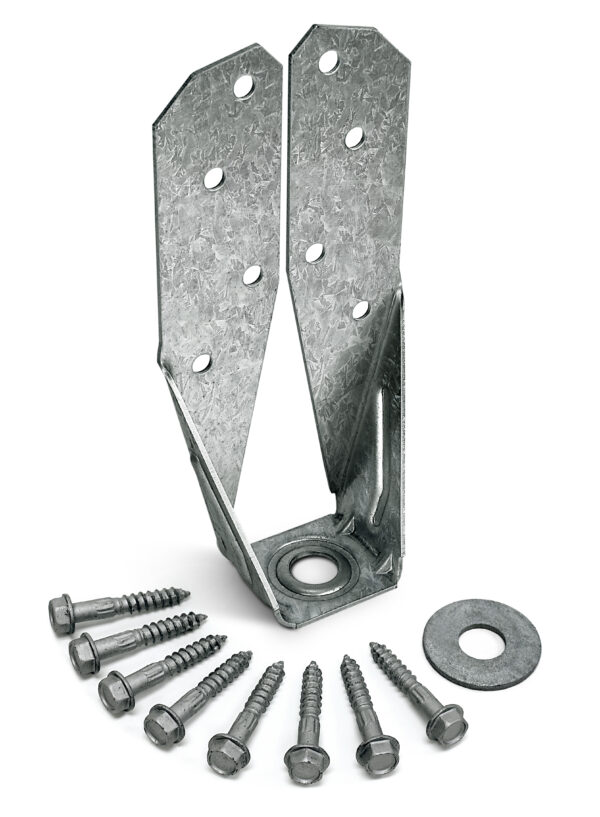 Simpson Strong-Tie DTT2Z DTT ZMAX Galvanized Deck Tension Tie for 2x with 1-1/2 in. SDS Screws dtt2z20w20screws layer-scaled - Simpson Strong-Tie DTT2Z DTT ZMAX Galvanized Deck Tension Tie for 2x with 1-1/2 in. SDS Screws