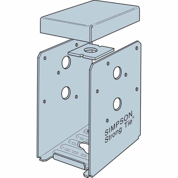 Simpson-Strong-Tie-ABU46Z-ABU-ZMAX-Galvanized-Adjustable-Standoff-Post-Base-for-4x6-(2) ABU46Z
