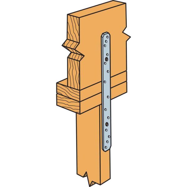 Simpson Strong-Tie LSTA18 LSTA 1-14 in. x 18 in. 20-Gauge Galvanized Strap Tie (2) LSTA18