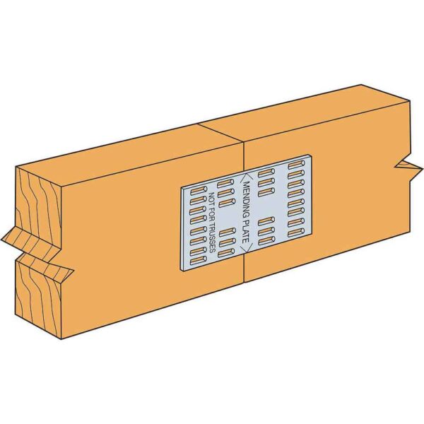Simpson Strong-Tie MP24 MP 2 in. x 4 in. 20-Gauge Galvanized Mending Plate (1) MP24