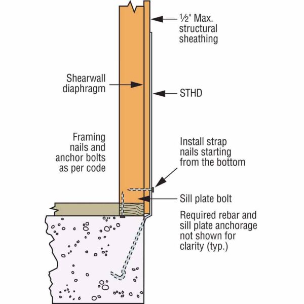 Simpson-Strong-Tie-STHD10-STHD-24-58-in.-12-Gauge-Galvanized-Strap-Tie-Holdown-(2) STHD10