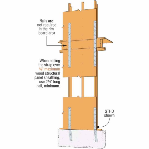 Simpson-Strong-Tie-STHD10-STHD-24-58-in.-12-Gauge-Galvanized-Strap-Tie-Holdown-(3) STHD10