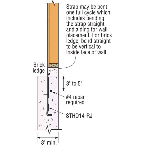 Simpson-Strong-Tie-STHD10-STHD-24-58-in.-12-Gauge-Galvanized-Strap-Tie-Holdown-(8) STHD10