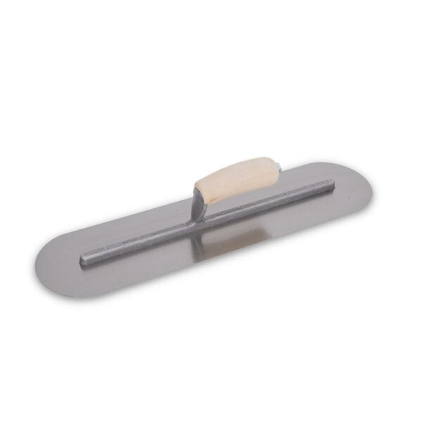 Fully rounded finishing trowels