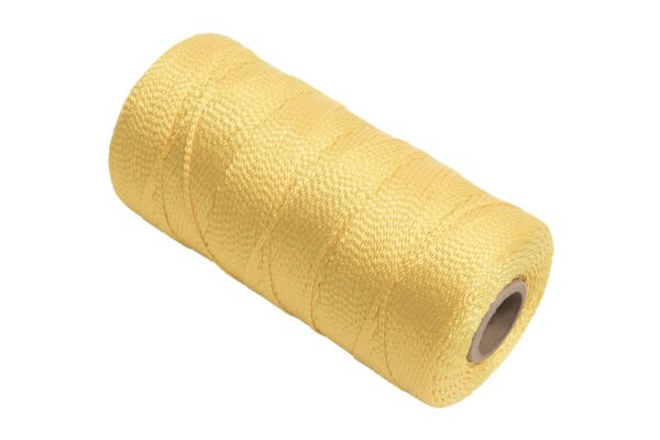 5bdf5786cb75093418c1fbc9.jpg 628 Marshalltown Braided Nylon Masons Line 1000ft Yellow Size 18 6in Core product image