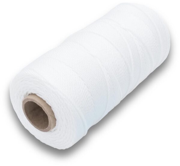 5bdf579fcb75093418c1fbfe.jpg 629 Marshalltown Twisted Nylon Masons Line 1000ft White Size 18 6in Core product image