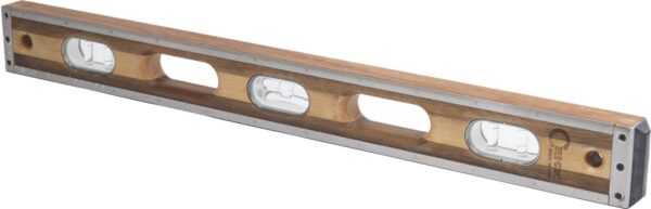 5bdf582fcb75093418c1fcde.jpg 24CLEVCRB Marshalltown 24in Crick 3 Piece Wood Level - Clear Vials w/ Rubber Cushions product image
