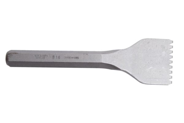 5bdf5881cb75093418c1fd71.jpg 655B16 Marshalltown 7-1/2inx2-1/4in Toothed Mason Chisel w/ 3/4in Stock product image