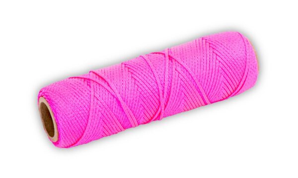 5bdf7564cb75080ce4f44870.jpg 631 Marshalltown Braided Nylon Masons Line 250ft Fl. Pink Size 18 6in Core product image