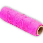 631 Marshalltown Braided Nylon Masons Line 250ft Fl. Pink Size 18 6in Core product image