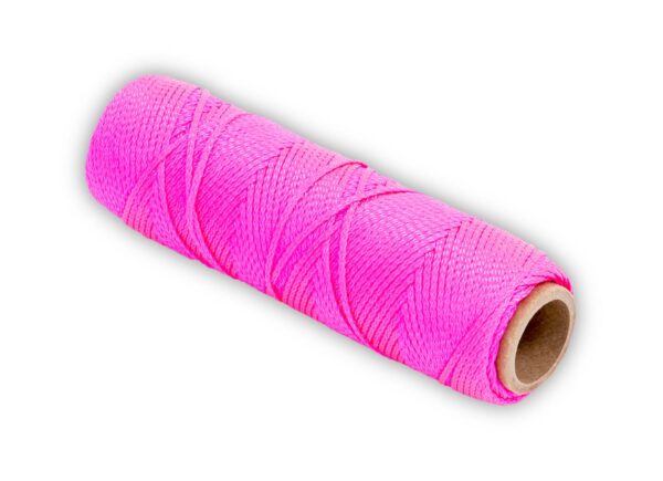 5bdf7567cb75080ce4f44877.jpg 631 Marshalltown Braided Nylon Masons Line 250ft Fl. Pink Size 18 6in Core product image