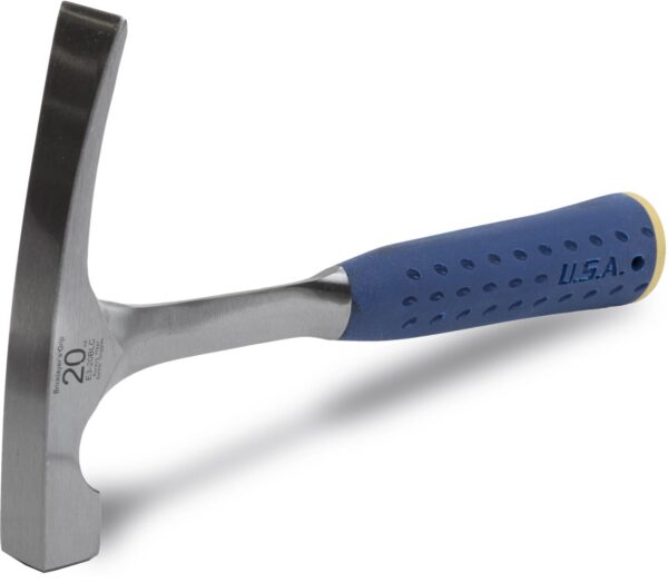 5bdf90c9cb75080ce4f465e8.jpg E320BLC Marshalltown Steel Brick Hammer-20oz with Nylon/Vinyl Cushion Grip product image