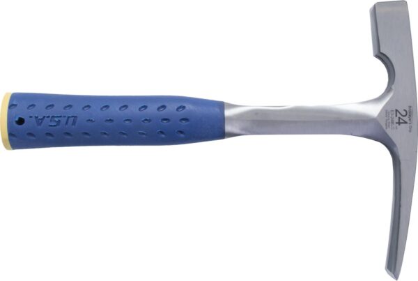 5bdf90d6cb75080ce4f46607.jpg E324BLC Marshalltown Steel Brick Hammer-24oz with Nylon/Vinyl Cushion Grip product image