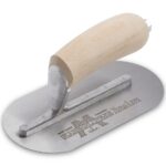 MXS754FR Marshalltown 7 1/2 X 4 Fully Rounded Wall Form Trowel-Wood Handle product image