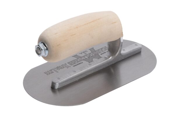 5d8bab8ccb75081924a7aad2.jpg MXS754FR Marshalltown 7 1/2 X 4 Fully Rounded Wall Form Trowel-Wood Handle product image