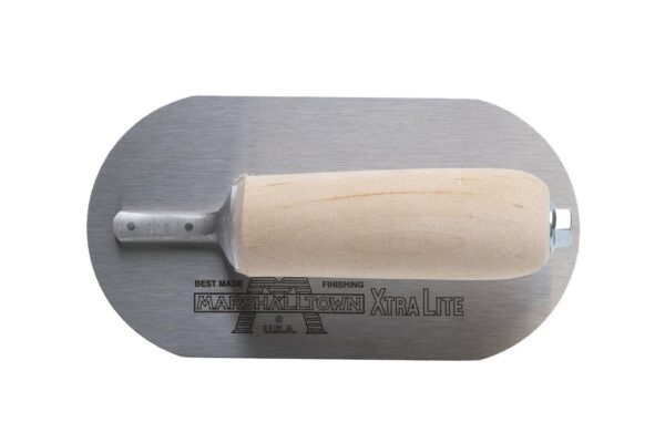 5d8bab98cb75081924a7aadf.jpg MXS754FR Marshalltown 7 1/2 X 4 Fully Rounded Wall Form Trowel-Wood Handle product image
