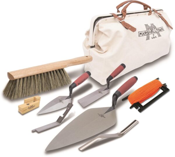 5d939b43cb750830cc594096.jpg BTK1 Marshalltown Brick Tool Kit w/Canvas Tool Bag product image