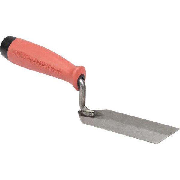 Mars MTSG52SS Margin Trowel- Red Soft Handle MTSG52SS Marshalltown Margin Trowel 5in x 2in Stainless Steel w/ Red Soft Grip Handle product image
