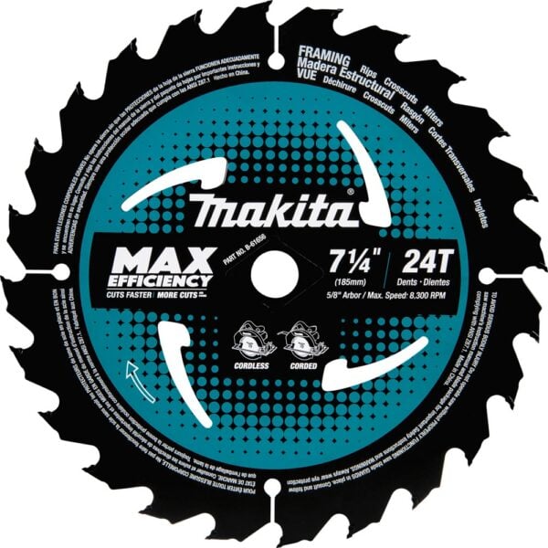 Makita B-61656 7.25in circular saw blade
