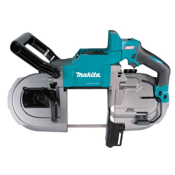 Makita GBP01Z Feature Shot (top view) GBP01M1 40V max XGT Brushless Cordless Deep Cut Portable Band Saw Kit (4.0Ah) product image