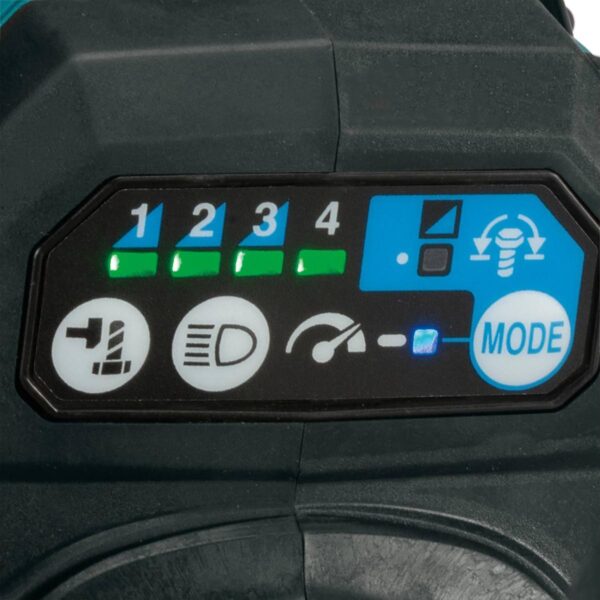 Makita GWT08D Feature Shot (mode selector) GWT08D 40V XGT 1/2" Impact Wrench Kit w/ Detent Anvil Brushless Cordless 4-Speed Mid-Torque Sq. Drive 2.5Ah product image