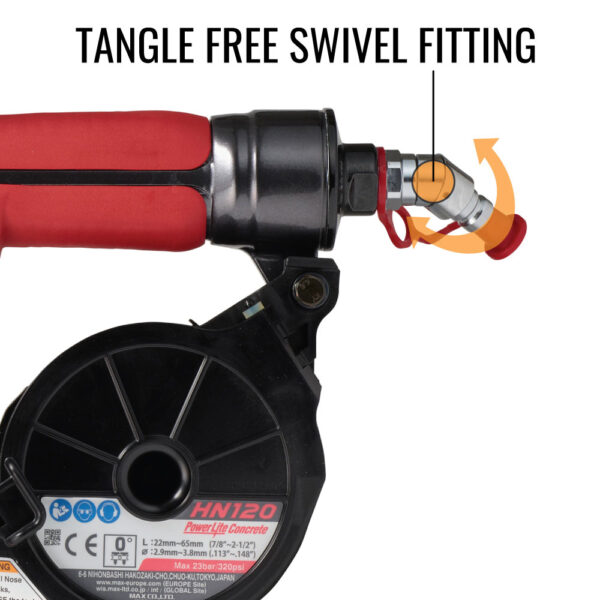 HN120-TANGLE-FREE-SWIVEL-FITTING Max HN120 Powerlite High Pressure Concrete Pinner to 2-1/2in 500psi product image