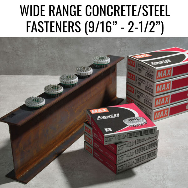 HN120-WIDE-RANGE-FASTENERS Max HN120 Powerlite High Pressure Concrete Pinner to 2-1/2in 500psi product image