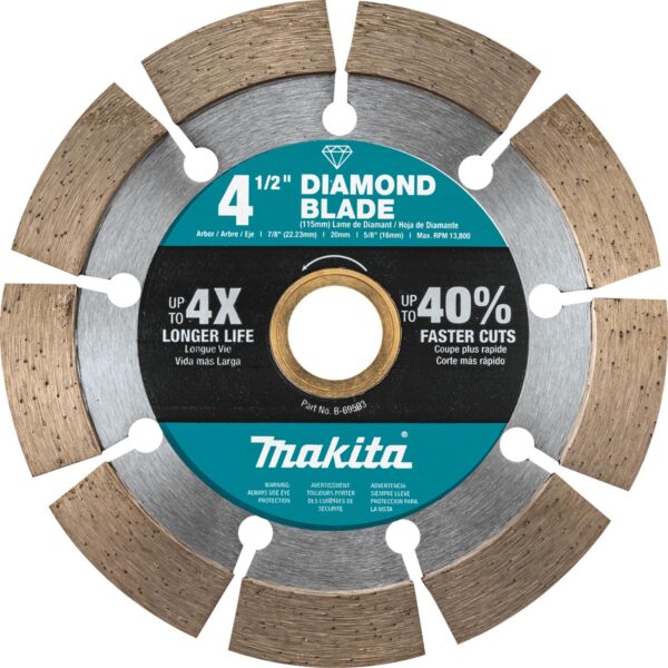 Makita 4-1/2" Segmented Diamond Blade