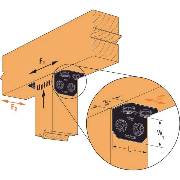 Simpson-Strong-Tie-APVA6-Outdoor-Accents-Avant-Collection-ZMAX-,-Black-Powder-Coated-90°-Angle-for-6x-(2) APVA6