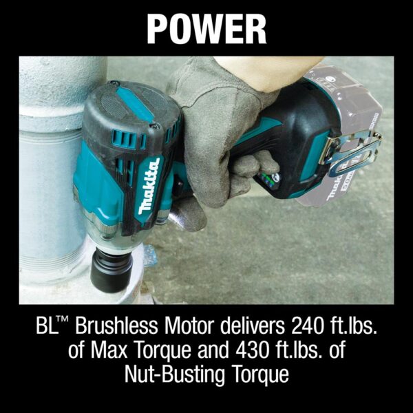 xwt15z_12_1500px XWT15Z 18V LXT Brushless Cordless 4‑Speed 1/2in Sq. Drive Impact Wrench w/ Detent Anvil Tool Only product image