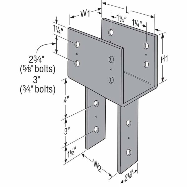 Simpson-Strong-Tie-CC5-14-6-CC-Column-Cap-for-5-18-in.-Beam,-6x-Post-(2) CC5 1/4-6