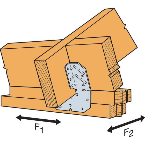 Simpsons-Strong-Tie-H10A-18-Gauge-Galvanized-Hurricane-Tie-(2) H10A