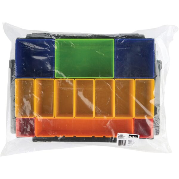 P-83652 MAKPAC Interlocking Case Insert Tray with Colored Compartments and Foam Lid product image