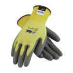 G-Tek 09-K1250 Seamless  Knit Kevlar / Elastane Glove with Polyurethane Coated Flat Grip on Palm &  Fingers ANSI A2 Cut Resistance [1 dozen] product image