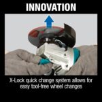 XAG26Z 18V LXT Lithium‑Ion Brushless Cordless 4‑1/2” / 5" Paddle Switch X‑LOCK Angle Grinder, with AFT product image