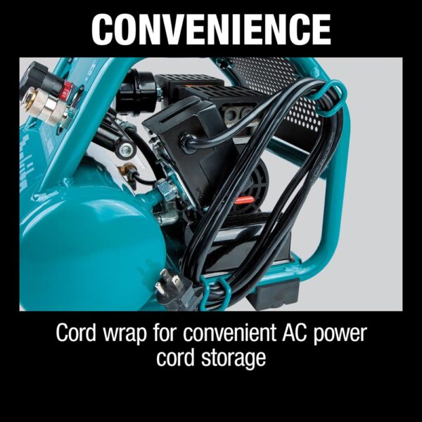 MAC100QK1 Quiet Series 1/2 HP Electric Air Compressor and Brad Nailer Combo Kit - Compact, Oil-Free, and 18 Gauge Brad Nailer Combo Kit product image