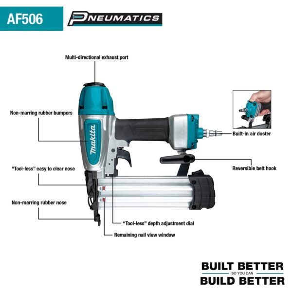 MAC100QK1 Quiet Series 1/2 HP Electric Air Compressor and Brad Nailer Combo Kit - Compact, Oil-Free, and 18 Gauge Brad Nailer Combo Kit product image