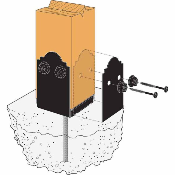 Simpson-Strong-Tie-APB66R-Adjustable-Post-Base-(12) APB66R