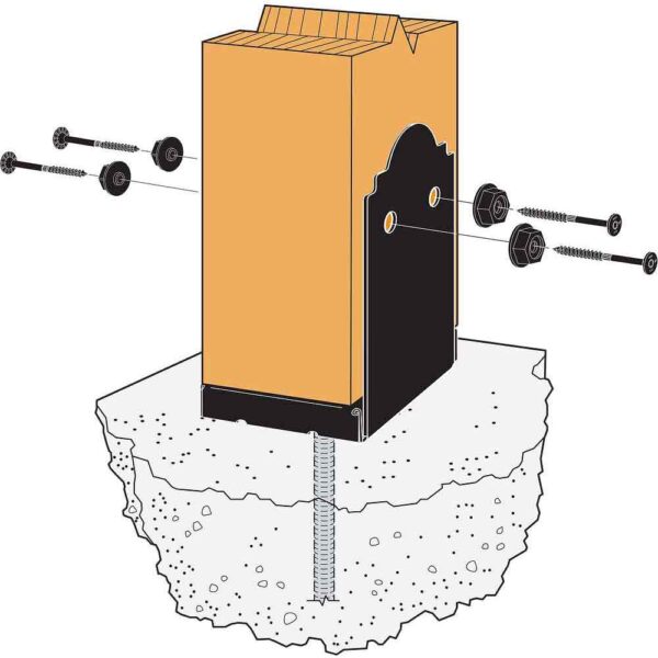 Simpson-Strong-Tie-APB66R-Adjustable-Post-Base-(17) Simpson Strong-Tie APB66R Adjustable Post Base product image