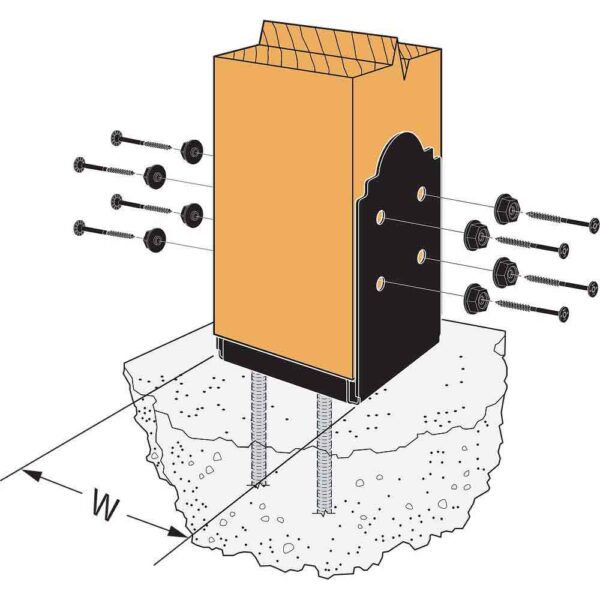 Simpson-Strong-Tie-APB88-Adjustable-Post-Base-(11) Simpson Strong-Tie APB88 Adjustable Post Base product image