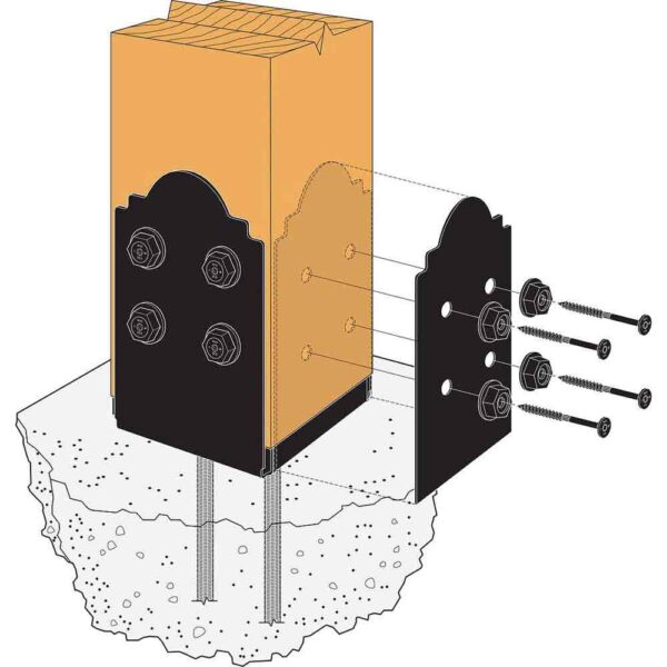 Simpson-Strong-Tie-APB88-Adjustable-Post-Base-(4) APB88